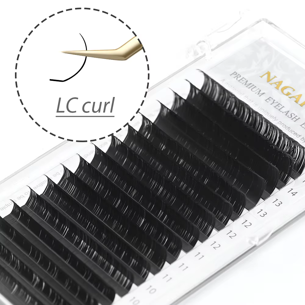 NAGARAKU mélange Extension de cils maquillage L LC N boucles mélange 7-15mm 16 lignes vison synthéti