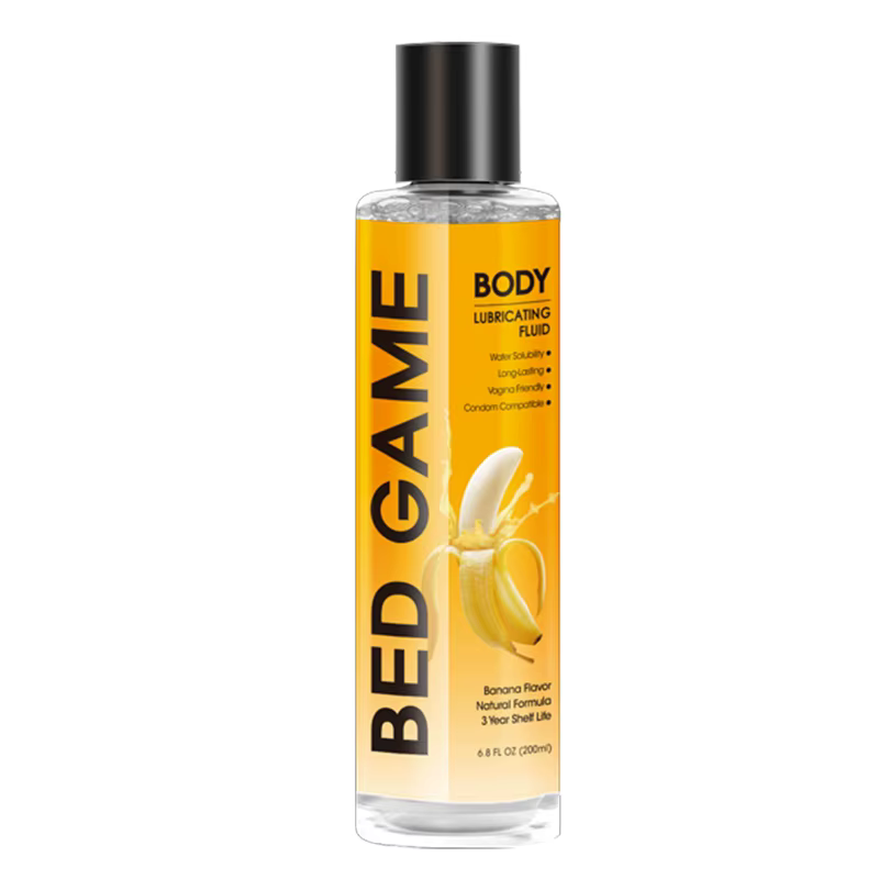 Gel de soin personnel à base d'eau au parfum banane 200 ml, formule liquide à usage externe, fluide 