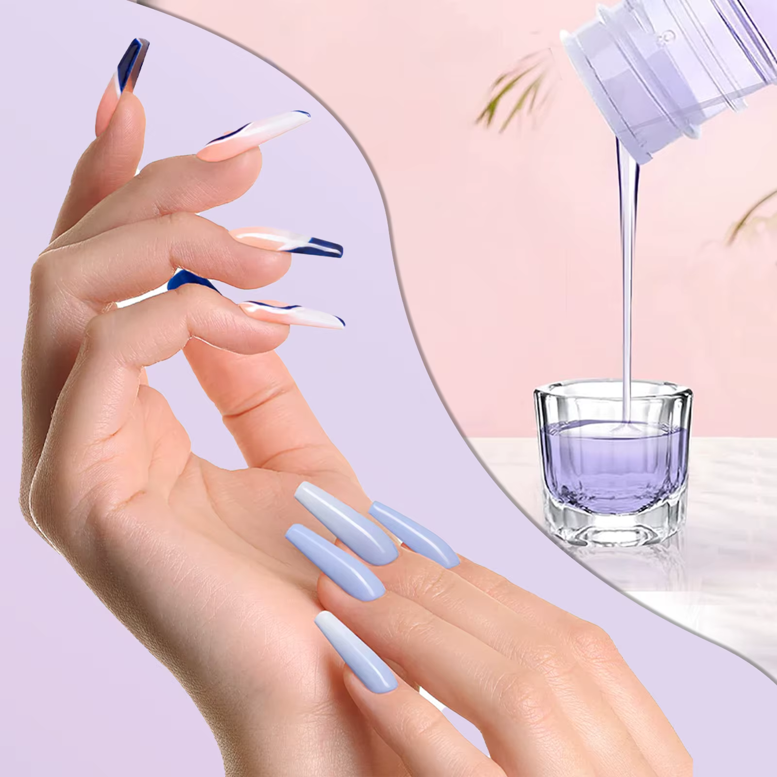 EMA – cristal monomère liquide acrylique pour ongles, 40ml/75ml/120ml, pour Nail Art, Extension de p