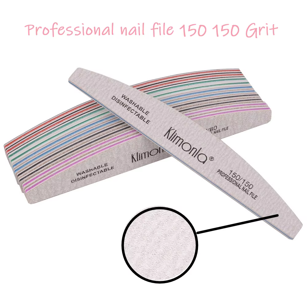 Limes à ongles professionnelles 100 180 EVA, papier de verre épais pour Salon de manucure, ensemble 