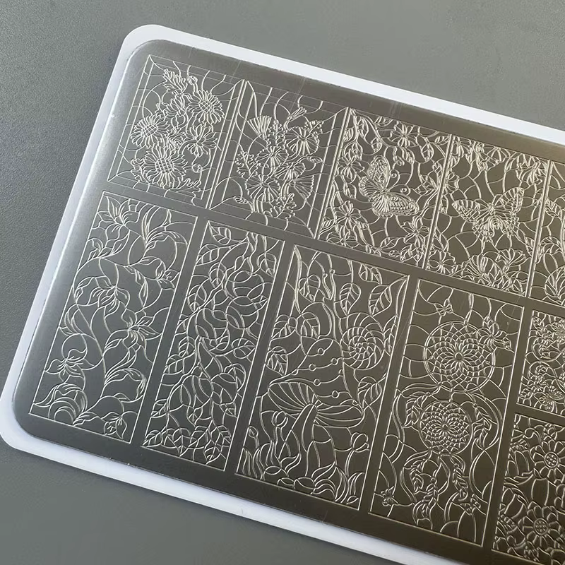 XMQ STAMPING NAIL PLATES Fleurs TEMPLATES TOOLS