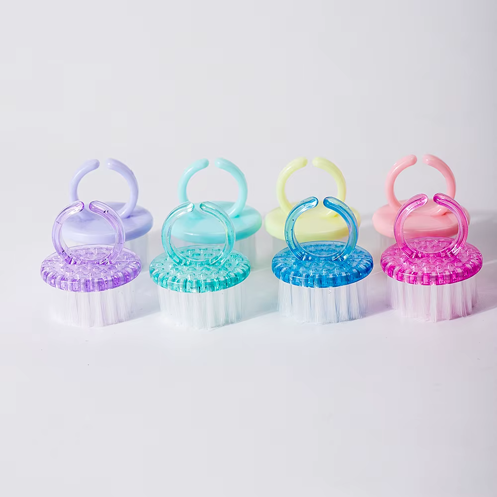 Brosses à ongles en plastique, mélange de couleurs, brosse de nettoyage des mains, nettoyeur de pous