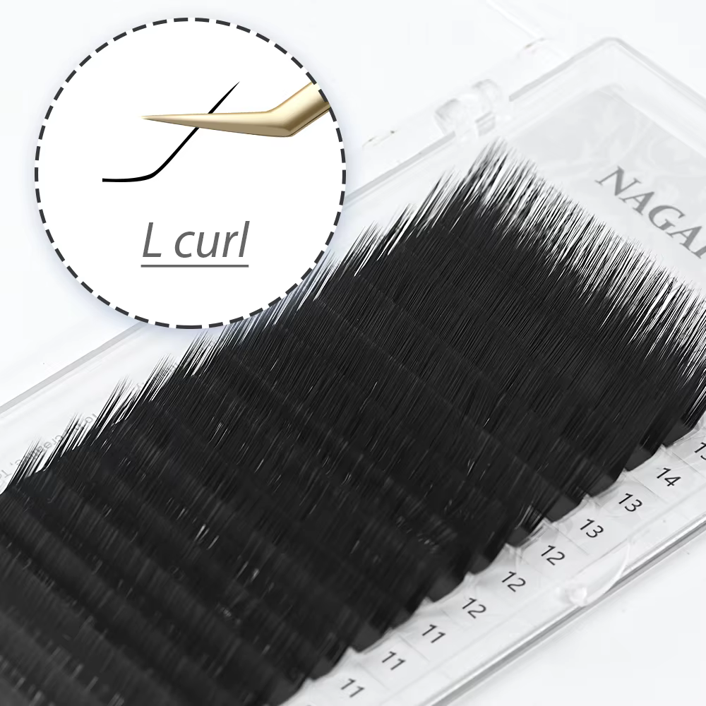 NAGARAKU mélange Extension de cils maquillage L LC N boucles mélange 7-15mm 16 lignes vison synthéti