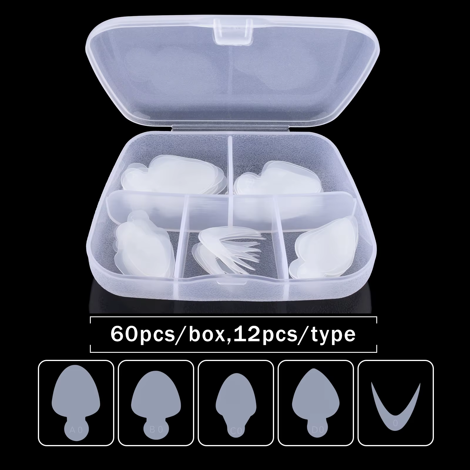 Gel pour ongles en Poly, double forme, Extension de constructeur d'ongles, moule supérieur transpare