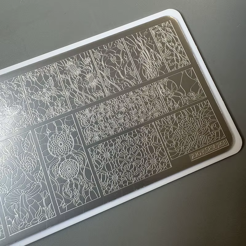 XMQ STAMPING NAIL PLATES Fleurs TEMPLATES TOOLS
