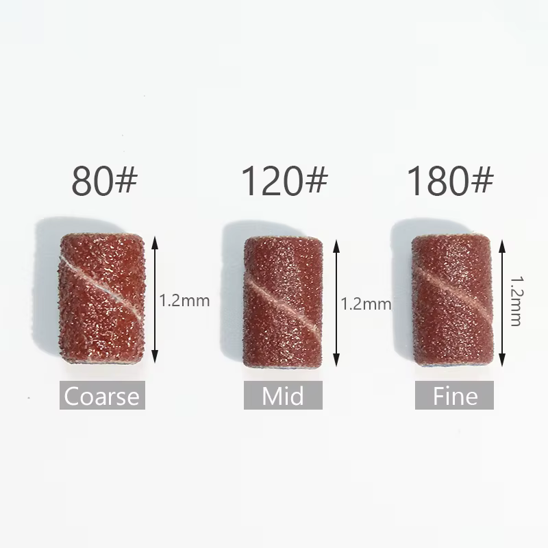 100/50/25 pièces bandes d'anneau de ponçage des ongles manucure électrique forets à ongles 80/120/18