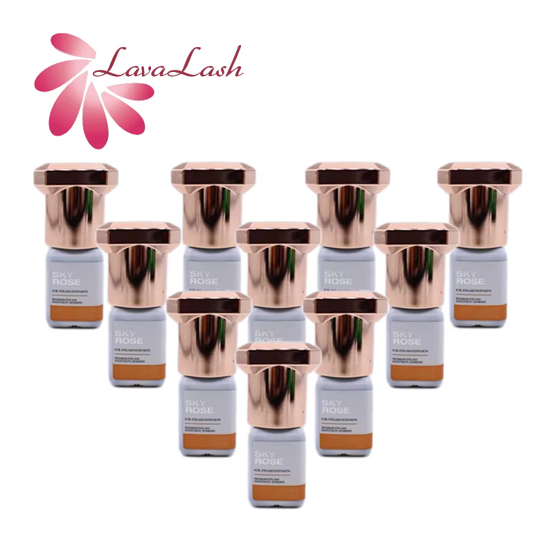 5 bouteilles SKY Rose colle Extensions de cils 1s séchage rapide corée ciel colle 5ml faux cils coll