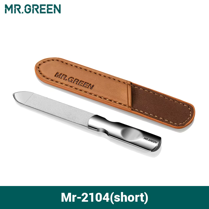 MR.GREEN limes à ongles Double face en acier inoxydable manucure pédicure toilettage pour outils pro