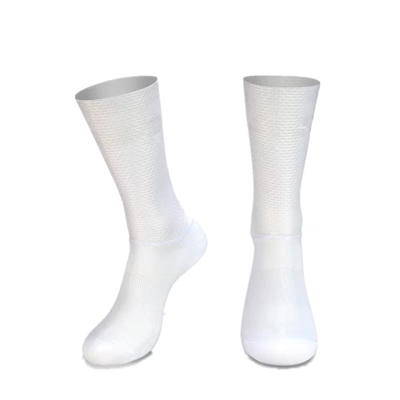 Nouveau Pro Team Aero chaussettes anti-dérapant Silicone chaussettes de cyclisme hommes vélo Sport c