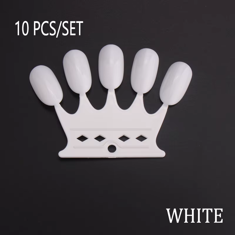 Faux Ongles en Forme d'Éventail pour la Pratique du Nail Art, Verhéritage à Pointe, Gel UV, Affichag