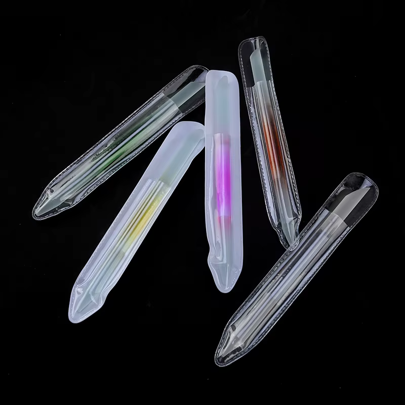 Poussoir à cuticules en verre, bâton de manucure professionnel, limage de précision, dissolvant de c