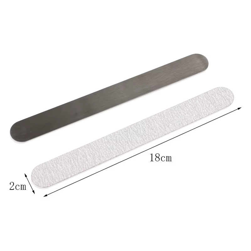 Lime à ongles de remplacement droite 100/180/240 10 pièces papier de verre amovible gris/noir avec p