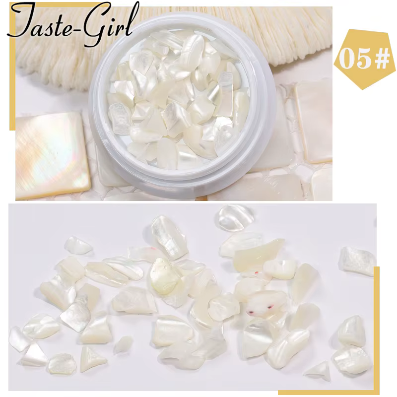 1 Pot de coquille d'ormeau pour ongles, Texture coquille de mer naturelle, breloque 3d, tranche de d