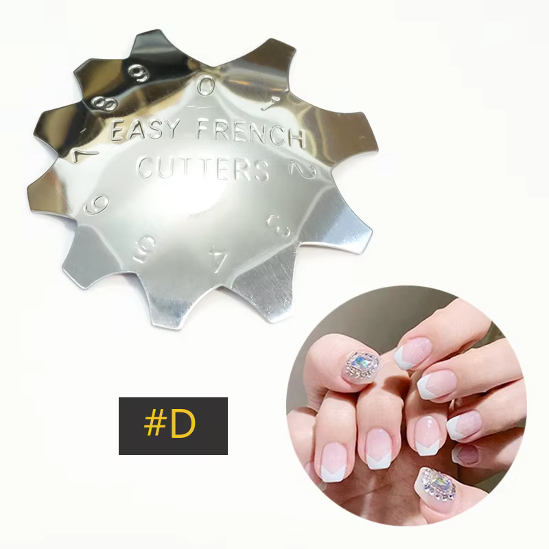 Coupe-bord pour ongles en acier inoxydable, modèles en forme de C V, coupe de sourire français, outi