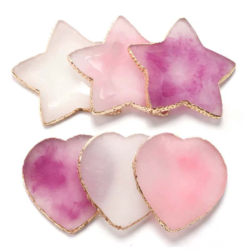 Palette de couleurs d'ongles en pierre d'agate, Palette de mélange de Gel et de vernis, plaque de pe