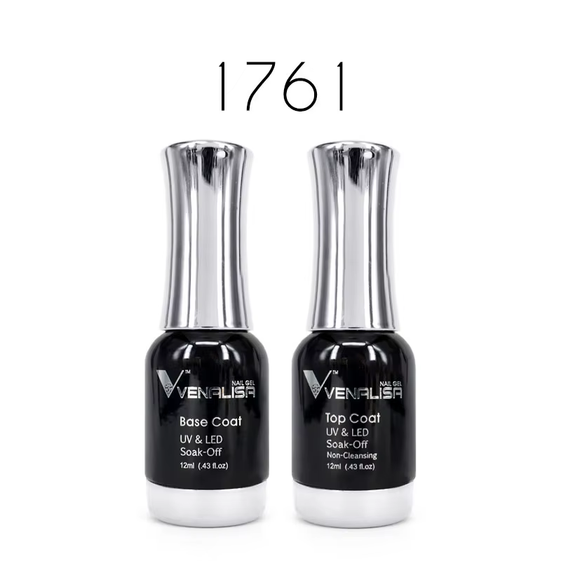 VENALISA – kit de vernis à ongles Gel UV LED 12ml, couche de finition, couche de Base, emballage de