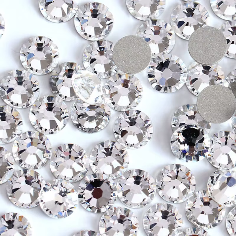 AB/Clair 1 sac Nail Strass TANSS3-SS12 1440 pcs Nail Art Décoration Flatback Verre Charbon Brcorpore