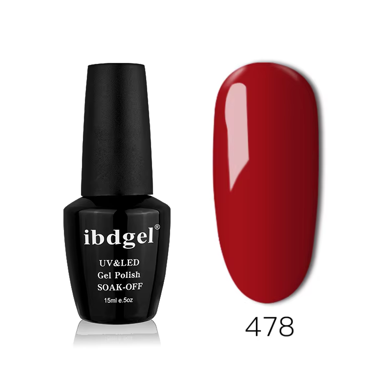 ibdgel Gel Polish UV Soak Off Pure Red Green Color Varnish Nail Gel Polish Nail Manicure 15ml semi-p