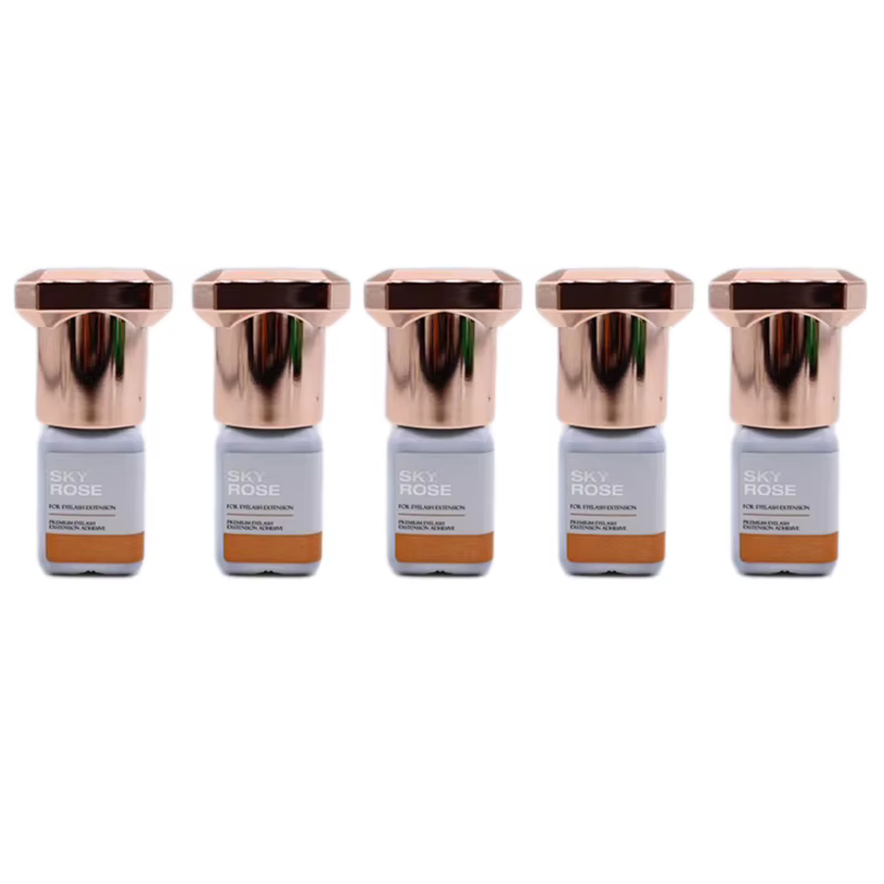 5 bouteilles SKY Rose colle Extensions de cils 1s séchage rapide corée ciel colle 5ml faux cils coll