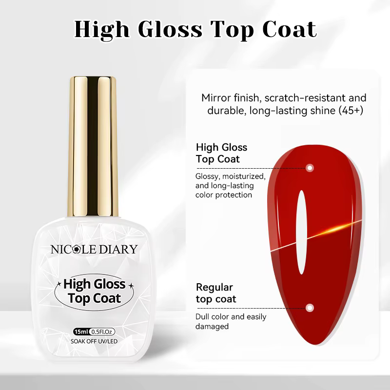NICOLE DAIRY 15ml Gel Ongles Effet Vague Océanique Blanc Vernis Gel UV LED Soak Off pour Manucure et