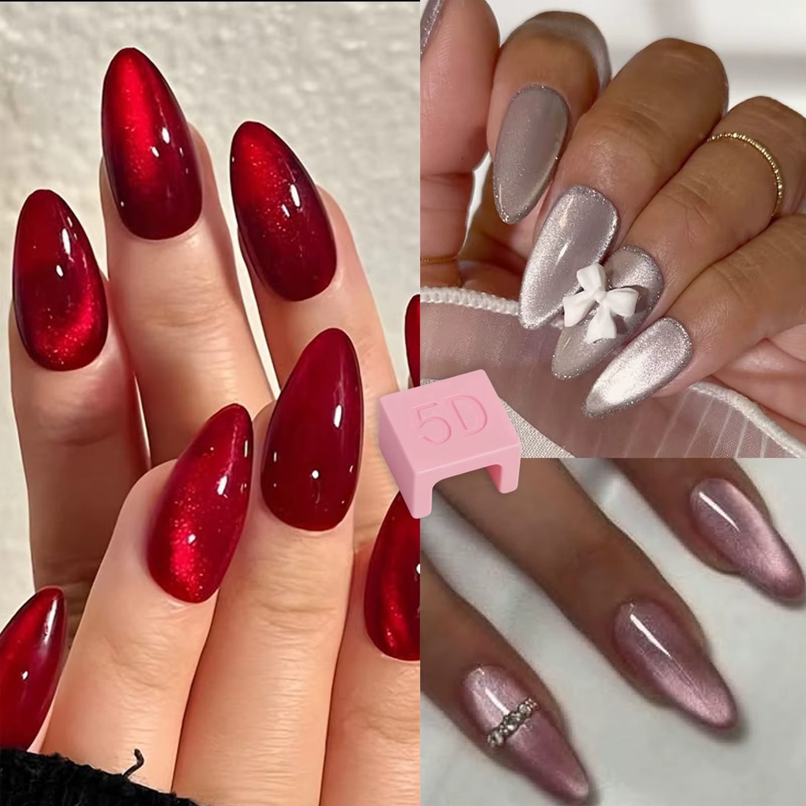 Bâton magnétique œil de chat pour Nail Art, effet Gel, ornements créatifs, accessoires pour ongles, 