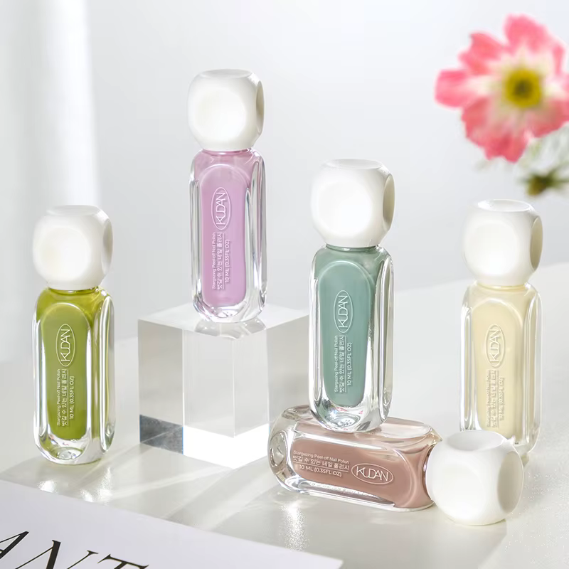 Vernis à ongles coloré à base d'eau, 10ml, pas besoin de lampe, rouge, rose, paillettes, Nail Art, t