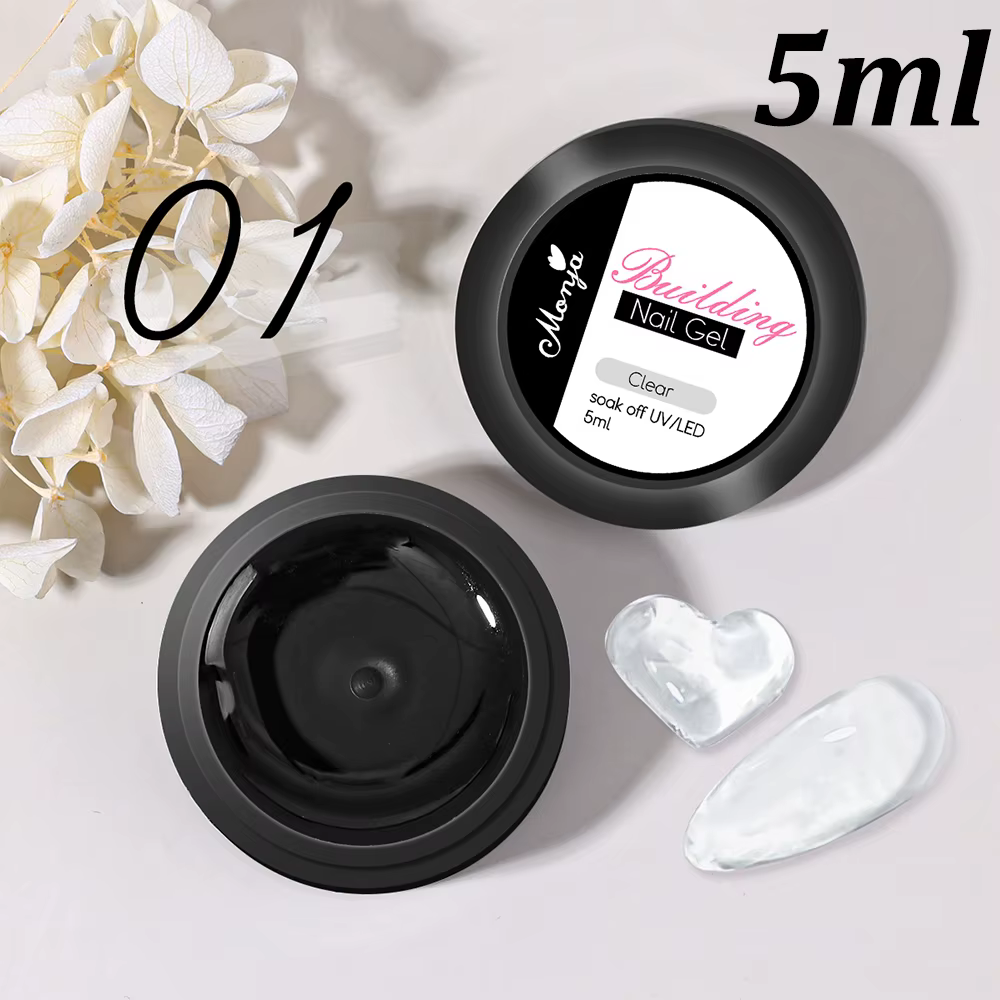 Gel de modelage 3D transparent pour nail art, anti-adhésif, pour la création de motifs DIY, la sculp