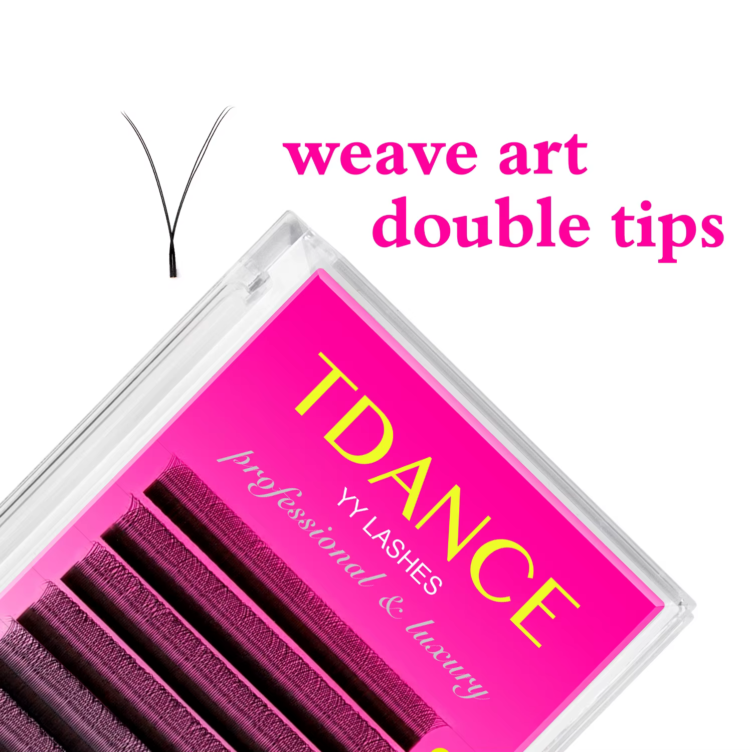 TDANCE 8-15MIX YY forme tissé à la main Premium vison doux lumière naturel Extension de cils maquill