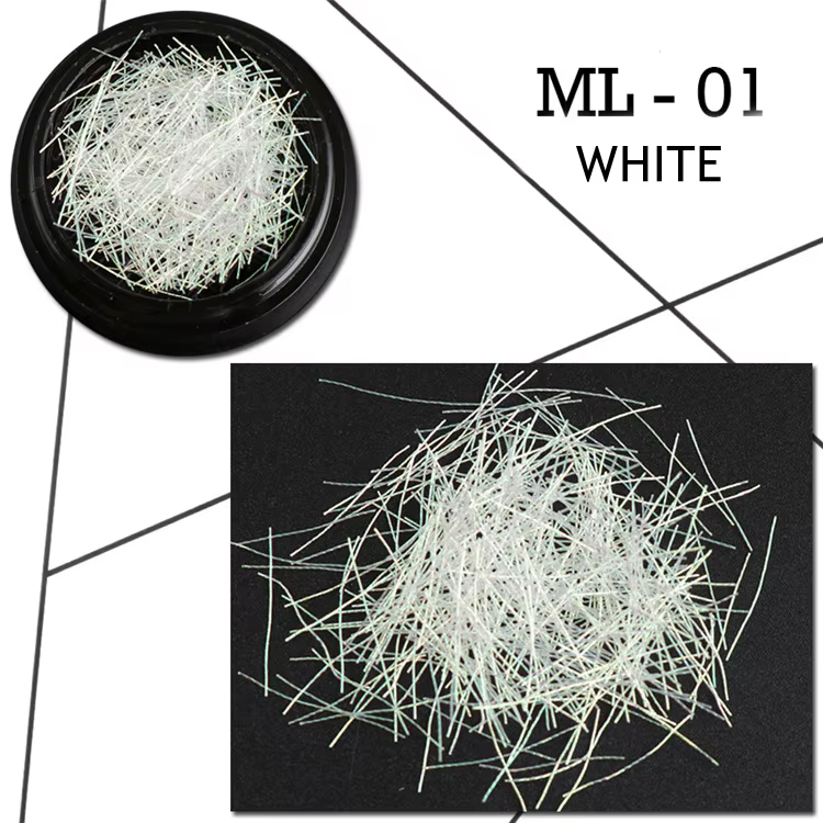 1 boîte de décoration pour Nail Art, ligne sirène symphonique, fil de soie couleur or argent pour br