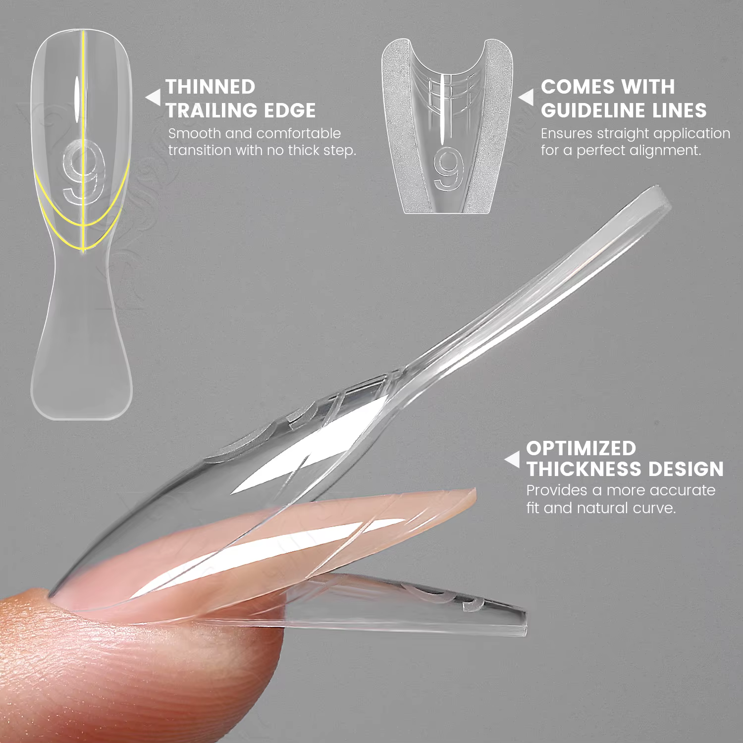 Nouvelles formes à ongles doubles YOKEFELLOW&MR NAIL, formes ovales pour extensions d'ongles, 240 pi
