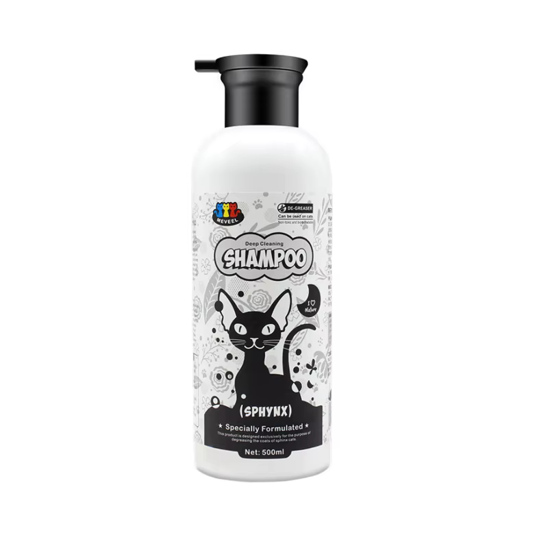 Gel douche pour chat, shampoing sphhinx canadien, lavage du corps pour animaux de compagnie, sans po