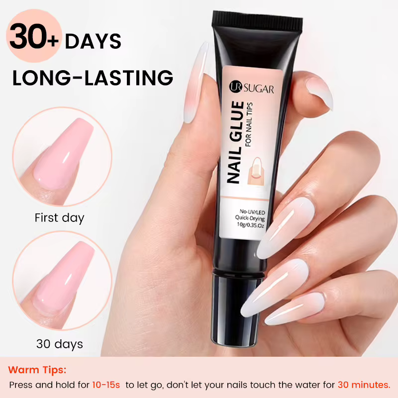 UR SUGAR – Gel de colle pour faux ongles, 10g, pas besoin de lampe durcie, adhérence longue durée, d