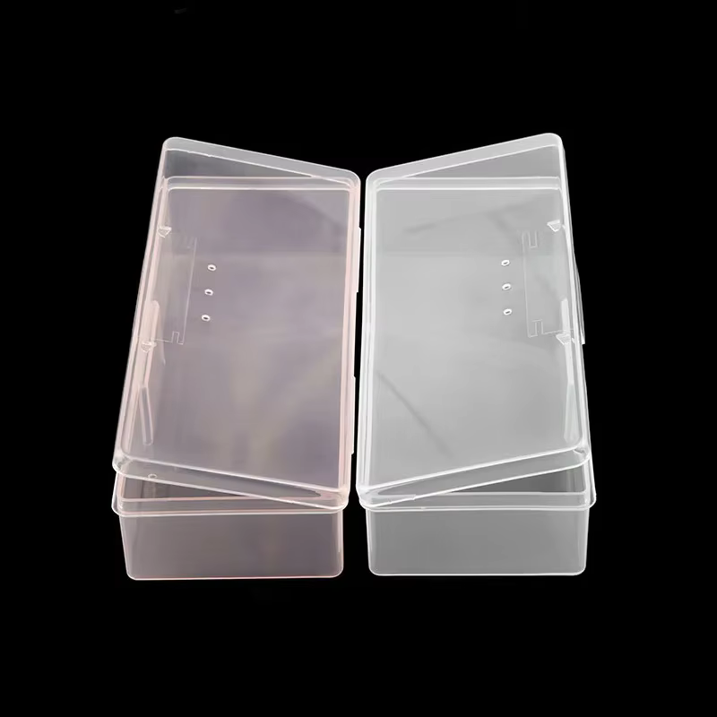 Conteneur de rangement pour Nail Art rose clair, boîte de rangement pour stylos à ongles, brosses et