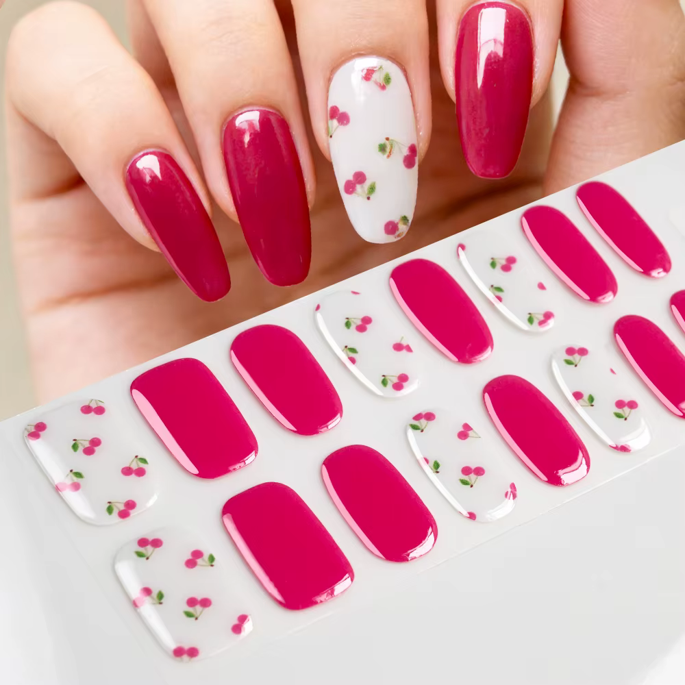Autocollants semi-durcis en gel UV pour ongles, motif léopard marron, couverture complète, patchs de