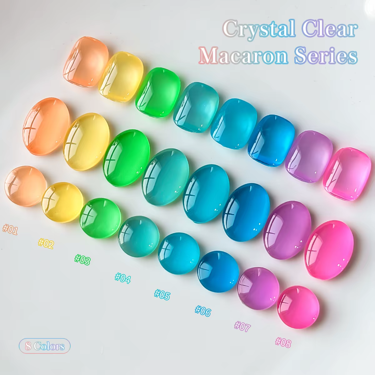 Nouveau Kit de Manucure Gel UV/LED Semi-Permanent 15ml Effet Macaron Glacé Vert Blanchissant – Essen