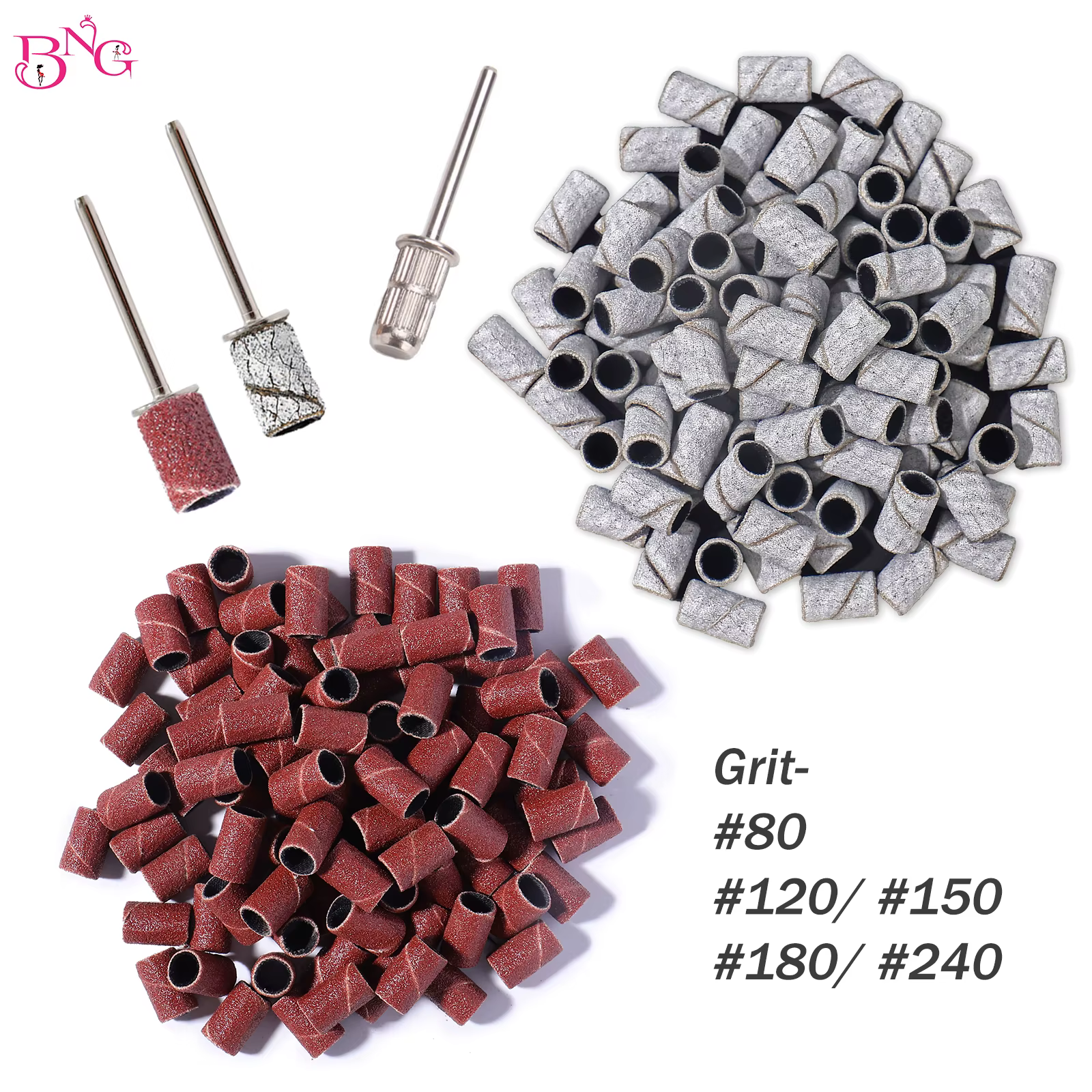 80 # 150 # 240 # Zèbre bandes de ponçage Machine forets à ongles soins des pieds polissage manucur
