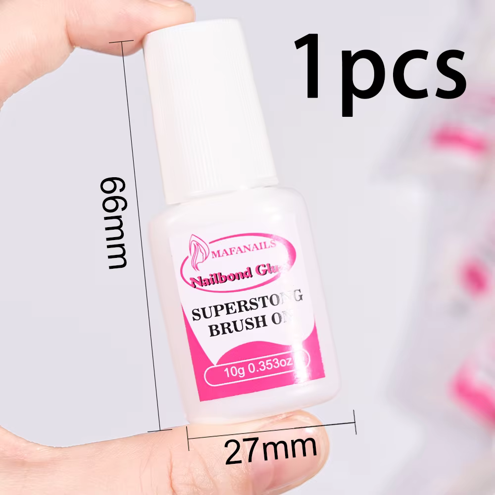 MAFANAILS colle à ongles Super forte 10g colle pour presse sur faux ongles Gel longue durée/étanche 