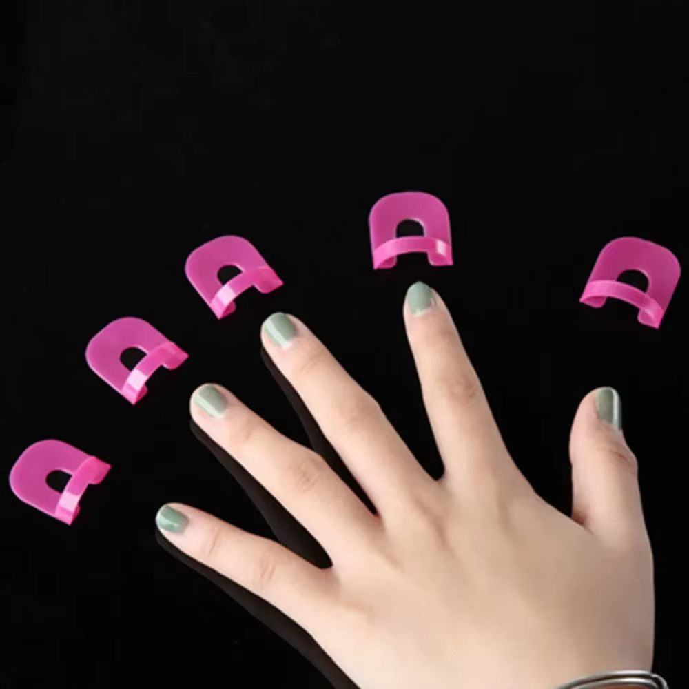 Bouclier de vernis en forme de courbe G, 26 pièces/ensemble, 10 tailles, protection des ongles, couv