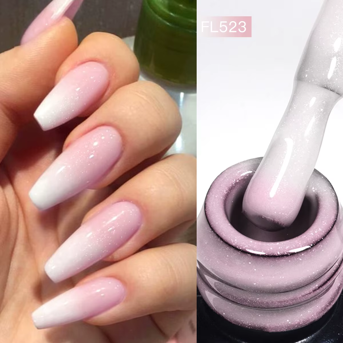 FOUR LILY – Gel de Base en caoutchouc thermique, 7ml, rose, couleur nue, changeante, vernis UV/LED, 