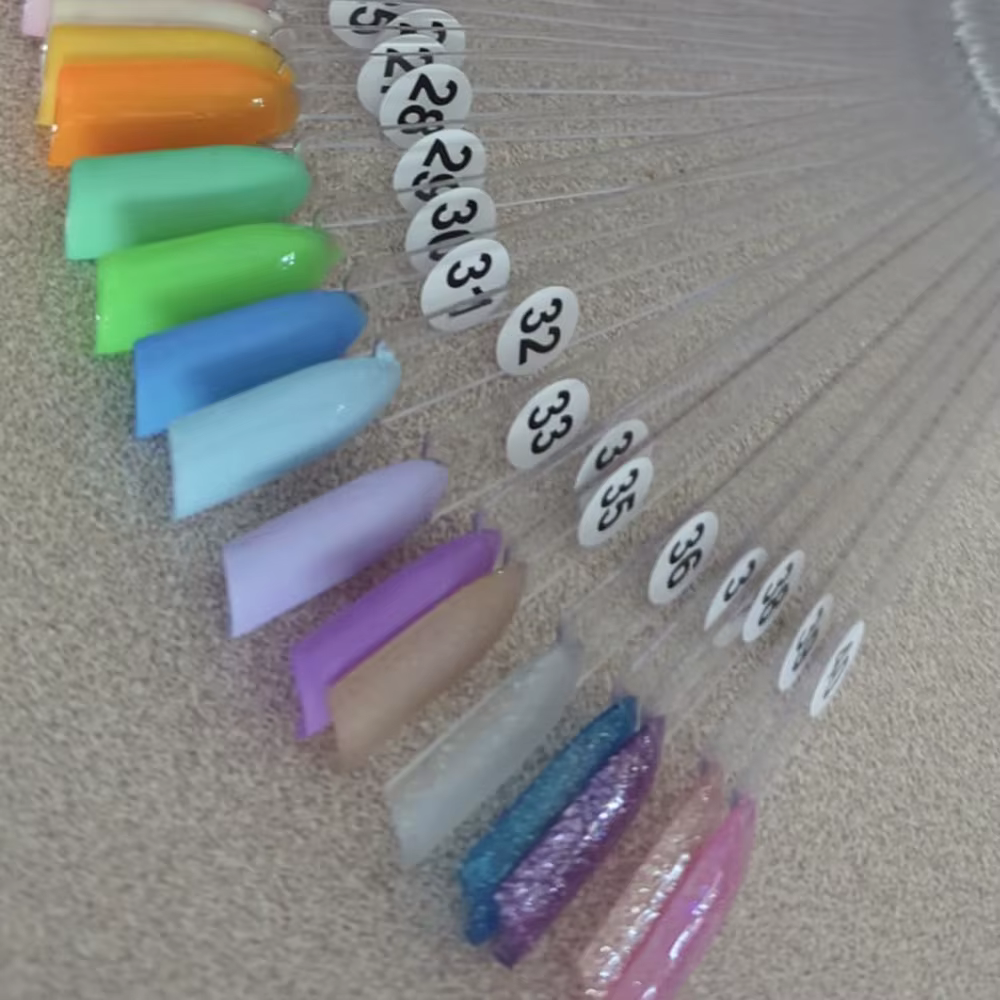 Bâtons d'affichage des ongles, échantillons de faux ongles, vernis Gel, pratique, couleurs naturelle