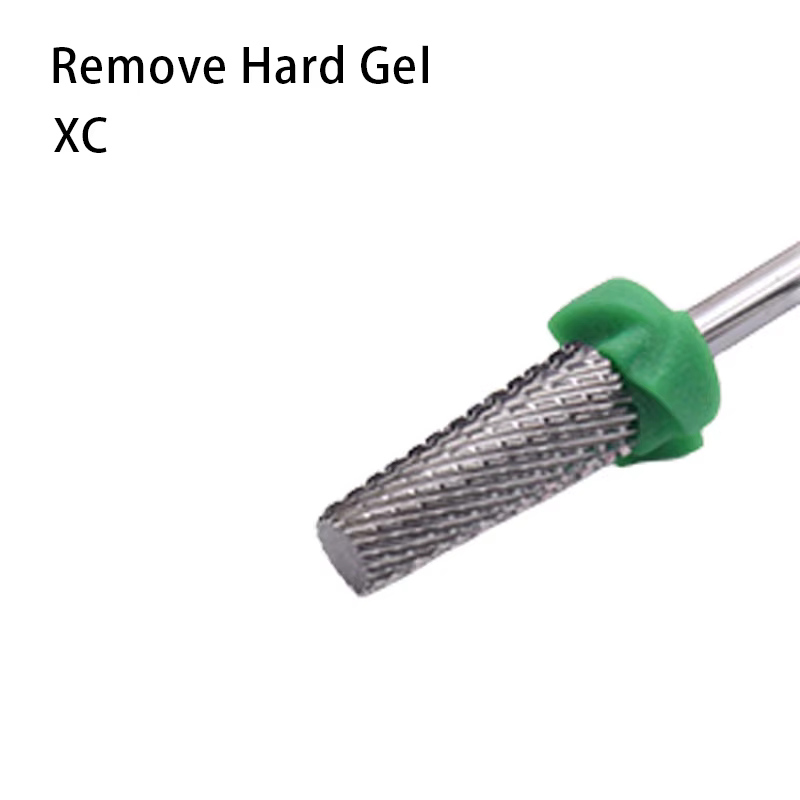 Argent plat 2 voies 5 en 1 conique sécurité carbure forets à ongles meulage rotatif carbure fraise p
