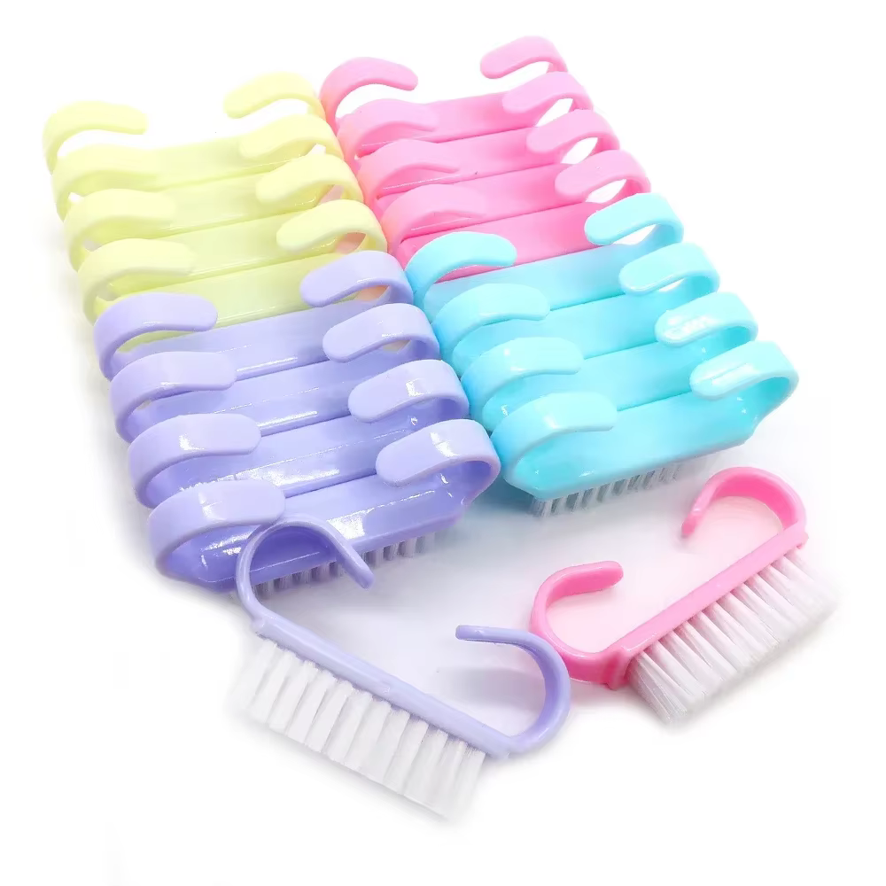 10/20/50/100 pièces poignée Grip Brosse À Ongles GIslande Livres Brosses À Ongles Nettoyant Épurateu