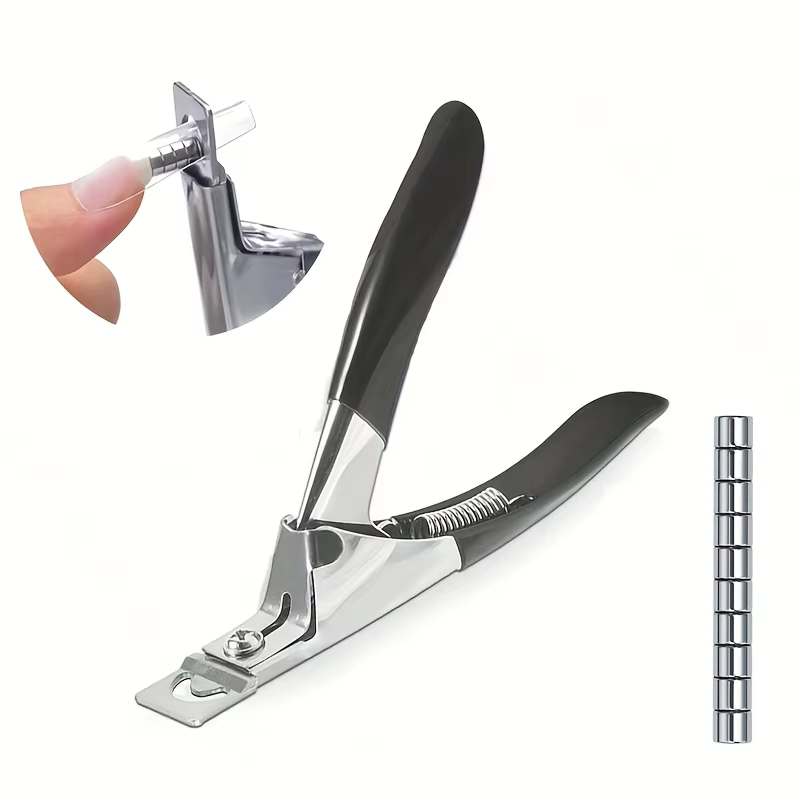 Coupe-ongles en acrylique avec 15 aimants, coupe-ongles longs en Gel acrylique, pointes réglables en