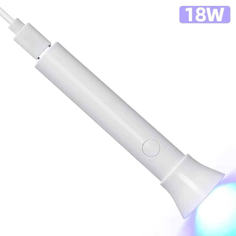 Mini sèche-ongles UV LED 18W, lampe Portable à séchage rapide des ongles, Mini lampe de poche Rechar