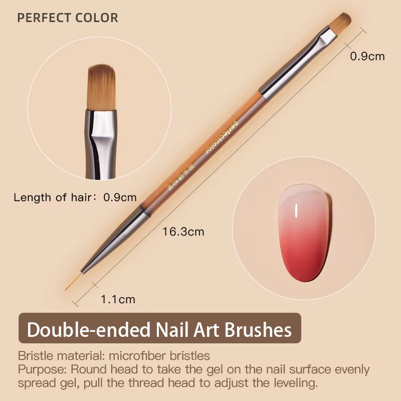 Vernis à ongles 4 en 1, couleur parfaite, 20g, 12 couleurs, Base en caoutchouc, Extension pour brico