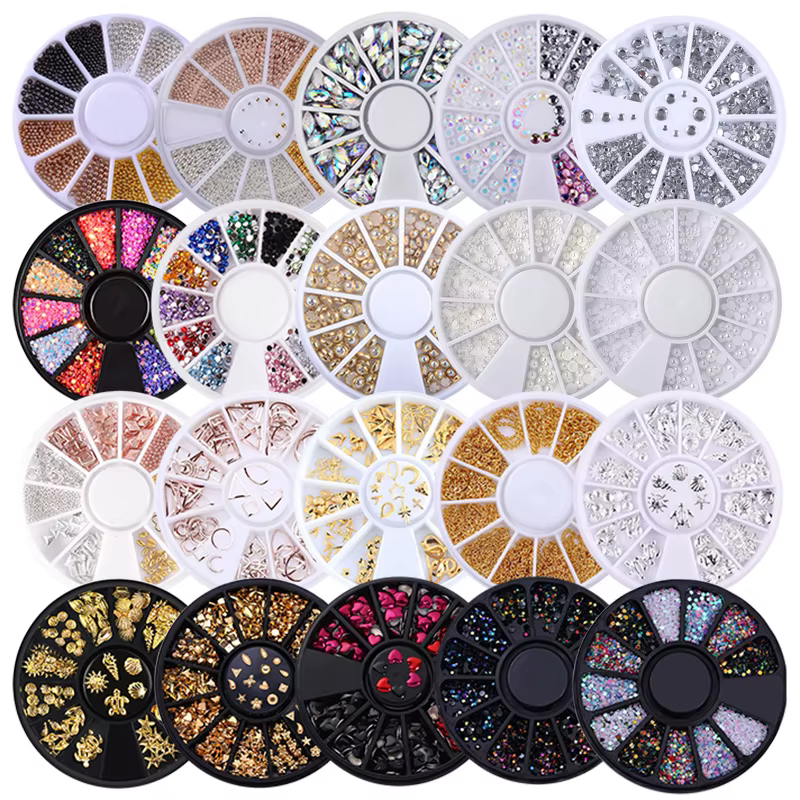 nail art strass ongle decoration Pièces de décoration pour ongles strass, cristal bijoux perles acce