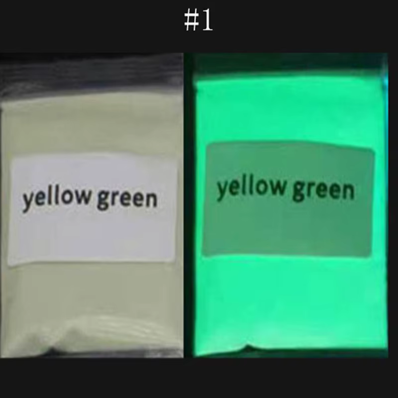 Poudre à paillettes pour ongles, phosphore lumineux d'halloween, 50G, résine époxy scintillante dans