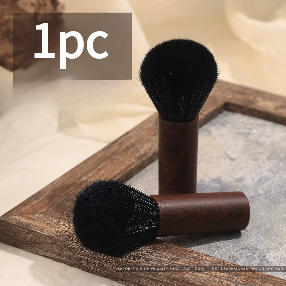 Brosse à ongles en bois de noyer de qualité supérieure, avec poignée ergonomique, brosse de maquilla