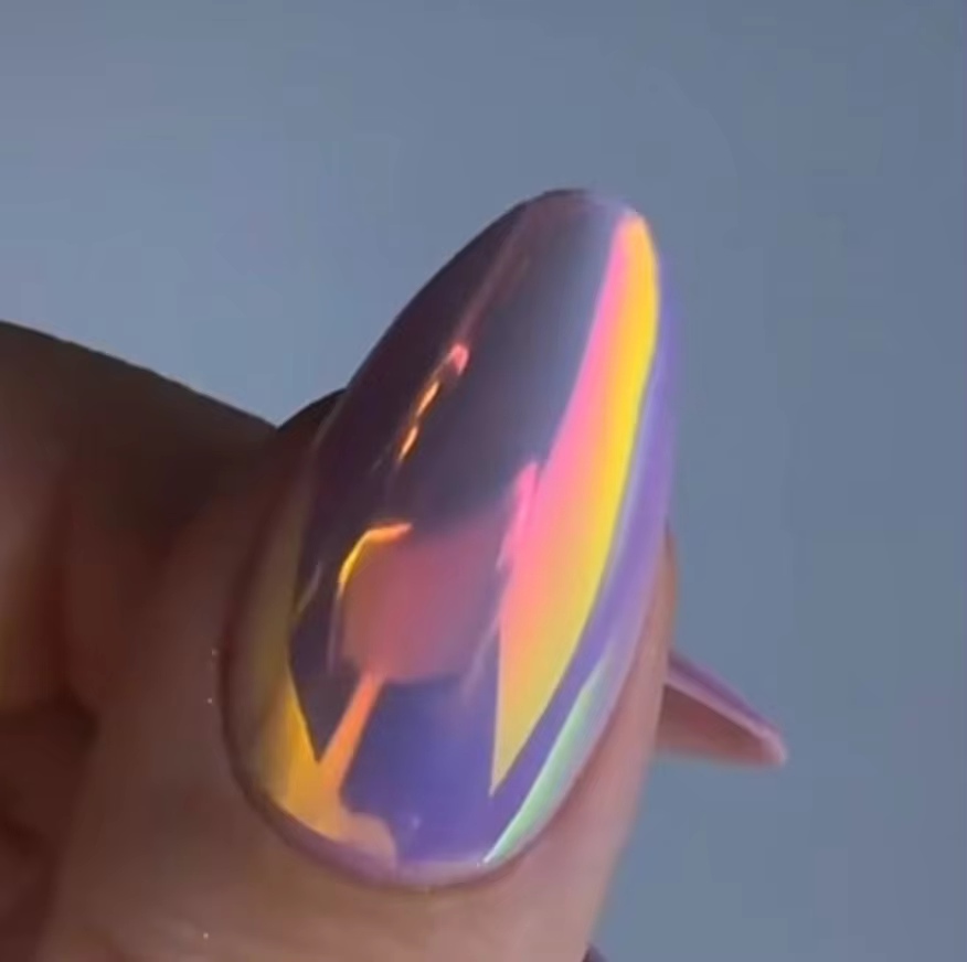 Poudre de pigment pour ongles effet miroir arc-en-ciel Aurora Opale en vrac, poudre de pigment miroi