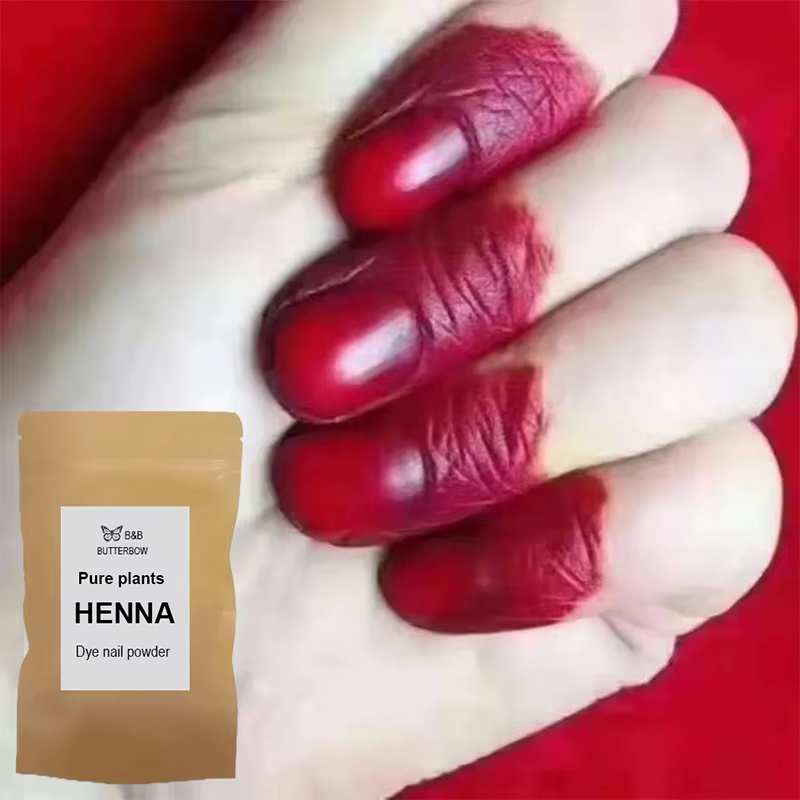 Poudre de Henné bobines ale Naturelle, Teinture d'Ongles, Vin Rouge Noir, avec Outils, Accessoires d